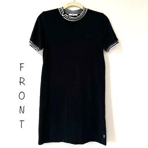 Vans Black & Checkered Midi Shirt Dress XS